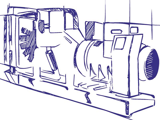 Дизельная электростанция ЭТРО  АД 64-Т400 изготовлена на базе двигателя Baudouin 4M10G88/5 для постоянного и резервного электроснабжения