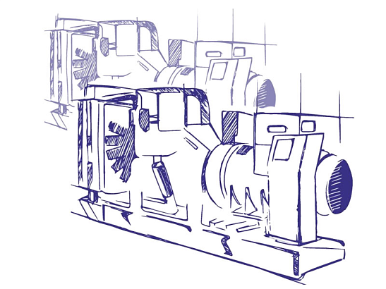 Дизельный энергоцентр ЭТРО  АД -Т400 изготовлен на базе двигателя Mitsubishi для постоянного и резервного электроснабжения